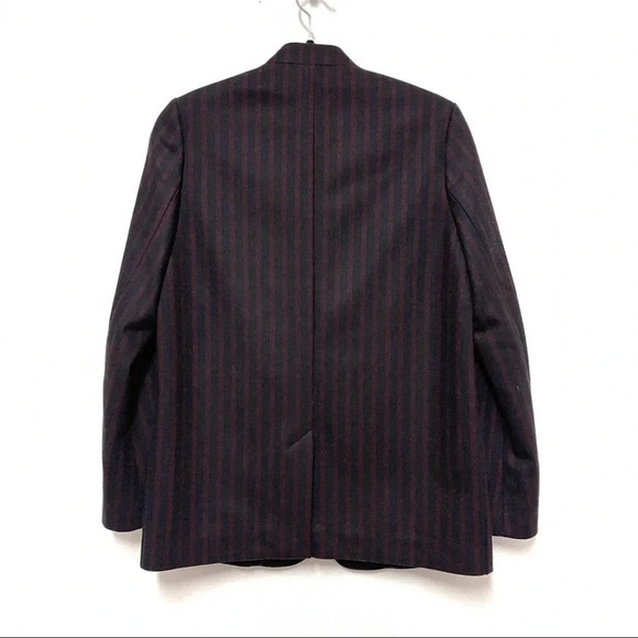 M.i.h. Jeans Jackson Blazer - Navy Wool Striped Blazer - Prep Menswear Anthro - Picture 5 of 10